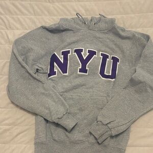 Grey NYU Hoodie